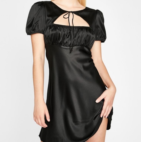 Sugar Thrillz Satin Babydoll Dress - Picture 4 of 6